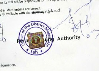 inner line permit in ladakh